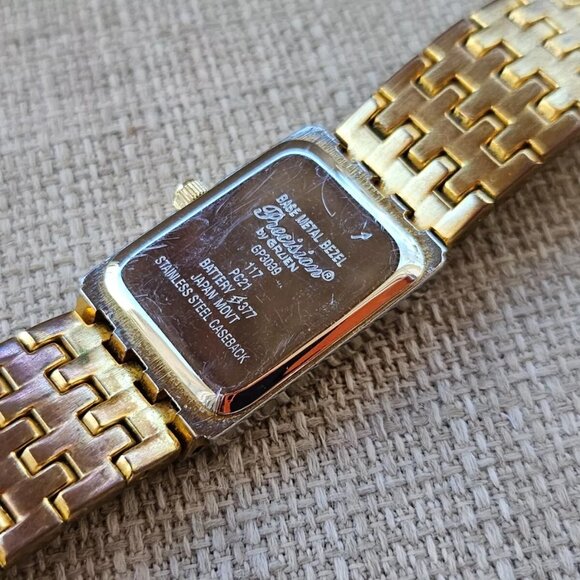Precision by Gruen Vintage Wristwatch Gold Tone Quartz Analog Wrist Watch - Picture 9 of 11